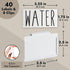 Talented Kitchen 8-Piece Metal Basket Labels Clip On Holders with 40 White Labels for Storage Bins