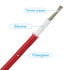 PATIKIL 9.8Ft 15AWG Electronic Wire, -30 to 200 Degrees Celsius Insulated High Temperature Resistant Cable, Red