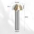 7/8" Set 1/4 Inch HUHAO Cutting Diameter Cove Box Round Nose Router Bit Shank, Carbide Tipped Core Box Router Bit
