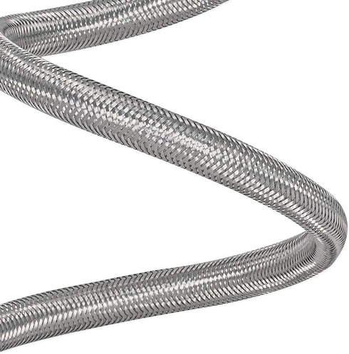 Eastman 12 Inch Flexible Faucet Connector Supply Line, Stainless Steel Braided Hose, 3/8 Inch Compression Inlet x