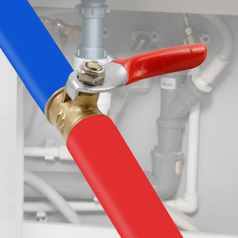 Antrader 4 Pcs Mini Shut Off Switch Forged Brass Ball Valve, 1/4" Hose Barb x 1/4" Hose Barb, 180 Degree Handle