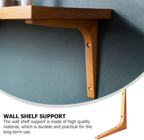 Scicalife Right Angle Wooden Shelf Support Bracket - Wall Mounted