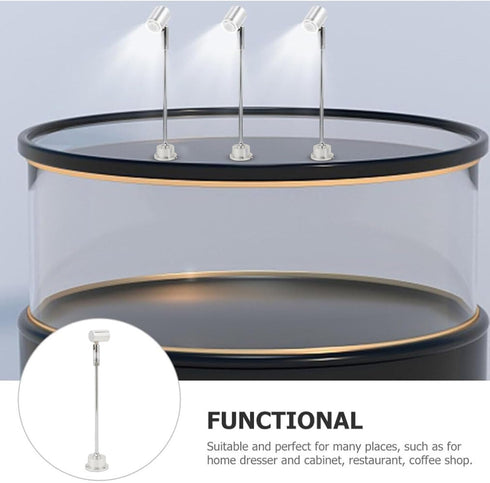 Yunir 1W Indoor Spotlight LED,Aluminum Alloy Rotatable Floor Spotlight Lamp USB Spot Lights,Adjustable Small Standing