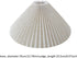 IEUDNS Pleated Lampshade Decorative Chandelier Shade Floor Light Shade for Dining Room Bedroom Hotel Home, Linen