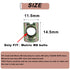SUUJI 10 M8x11.5mmx14.5mm M8-1.25 PCS Metric Barrel Nuts,for Metric Bolts Cross Dowels Slotted Nuts Baby Bed Crib