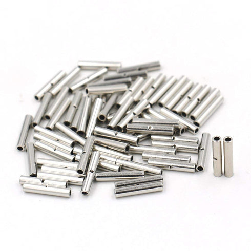 Baomain 75pcs Copper Metal Uninsulated Wire Ferrule Cable Crimp Terminals, 10-12 AWG, 14-16 AWG, 18-22 AWG