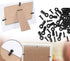 320PCS Picture Frame Turn Button Fasteners Set with Screws for Hanging Pictures, Drawing Crafts, Photos, Black