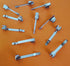 Pencil Clips, Silver Metal Clips for Pocket, Study Holder, 20 Pieces