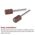 100pcs Mini Sanding Drums, 1/4 Inch 600 Grit Sanding Sleeves for Drum Sander Rotary Tools