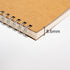 DSTELIN Blank Spiral Notebook, 10 inch x 7.5 inch, 100GSM, Soft Cover, 120 Pages / 60 Sheets, 1-Pack (Brown)