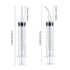 Nuanchu 8 Pieces Dental Syringe Irrigation, 12 ml with Curved Tip & Straight Tip, Disposable Mouthwash Cleaner for Oral