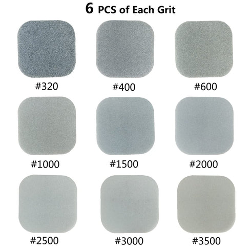 HDongany 54 Pack 9 320 3500, Pads,2" 2" Sanding Blocks, Grits from to Soft Touch Sanding x Sanding Sponge Polishing