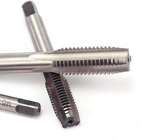 Metric Tap Set, HSS Hand Screw Thread Tapping Tool 7PCS M3-M12 Drill Bits Set
