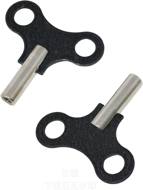Yueton 2 Pack Clock Winding Key, Antique Floor Clock Repair Kit with Metal Winding Chain Tool