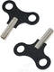 Yueton 2 Pack Clock Winding Key, Antique Floor Clock Repair Kit with Metal Winding Chain Tool