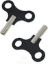 Yueton 2 Pack Clock Winding Key, Antique Floor Clock Repair Kit with Metal Winding Chain Tool
