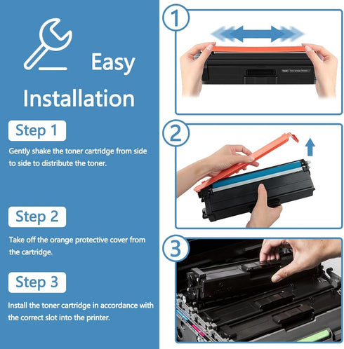 MxVol Compatible Brother TN433 Black Toner Cartridge Replacement for MFC-L8900CDW, 1-Pack