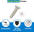 Oufiin 18Pcs 72 1.57x1.57 Inch White L Bracket & Pcs Screws, Corner Brace, Small Right Angle Bracket, Shelf Bracket