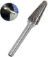 SL-4 Tungsten Carbide Burr - Cylinder Shape Double Cut Rotary Burrs File (1/2 Inch, Cutter Length: 1-1/8 Inch)