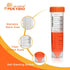 50ml Centrifuge Tubes Self-Standing Sterile Plastic Graduated Test Tube with Screw Cap, Pack of 25
