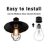 Klyeola 4Pcs 55mm*35mm E26 E27 Light Socket Shade Rings, Metal Lamp Shade Collar Rings for Medium-Base Ceramic