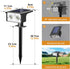 3 2-in-1 btfarm Solar Spot Lights Outdoor Waterproof, Modes Motion Sensor Lights, Solar Powered Spotlights Auto On/Off