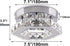 Mini Chandelier Crystal LED Ceiling Light Fixture Modern Pendant Lamp Semi Flush Mount Crystal Ceiling Lighting