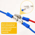 25pcs Electrical Double Male Female Adapter, Aluminum Alloy Piggyback Spade Wire Terminals