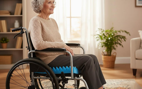 Gilbins Convoluted Egg Crate Foam Chair Cushion, Seat Cushion, Car Seat Cushion, Office Chair Cushion or Wheelchair