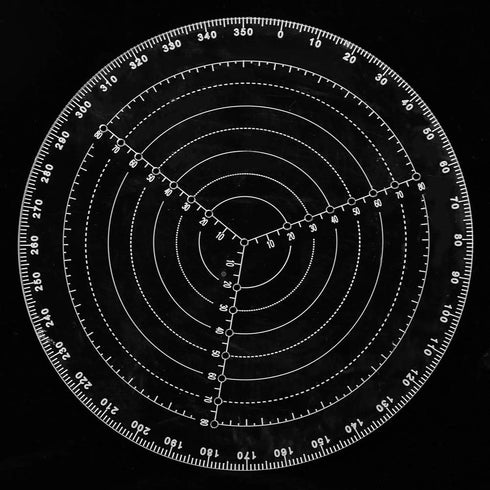 7.87" Round Center Finder Compass - Transparent Acrylic Tool for Locating Center in Woodworking Projects