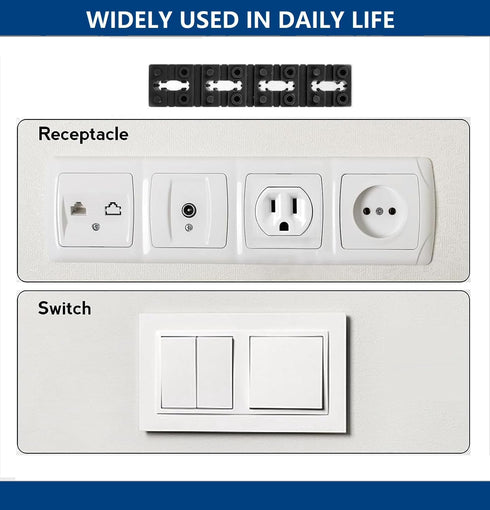 Switch and Receptacle Spacer, 100pcs Electrical Outlet Spacers for Loose Outlet Electric Switch