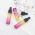 Ellbest 14pcs 10ml Essential Oil Dropper Glass Bottle, Colorful Reusable Bottles for Travel (Yellow Gradient)