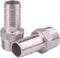 DERNORD Stainless Steel Hose Barb x NPT Male Fitting, 1", Pack of 2