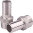 DERNORD Stainless Steel Hose Barb x NPT Male Fitting, 1", Pack of 2