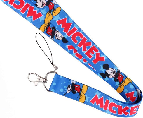 Ergonflow 4 Pack Cartoon Neck Lanyard Necklace Phone Straps, ID Badge Holder Bags Accessories with Lobster Clasps