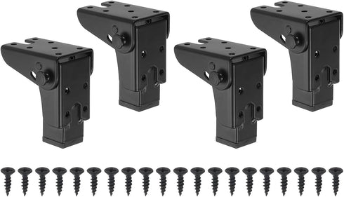 uxcell Folding Table Legs, 4pcs 8cm(3.1") Metal Foldable Table Furniture Legs Laptop