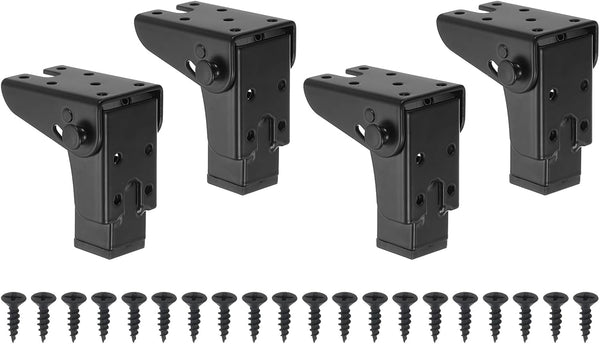 uxcell Folding Table Legs, 4pcs 8cm(3.1") Metal Foldable Table Furniture Legs Laptop