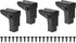 uxcell Folding Table Legs, 4pcs 8cm(3.1") Metal Foldable Table Furniture Legs Laptop