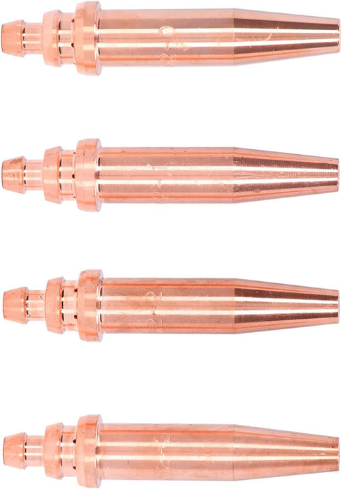 4PCS 1.0mm 1.6mm 70mm, Fafeicy Cutting Tips, Copper Material for Acetylene Gas Welding, to Aperture for Cutting