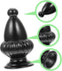 Gadpiparty 2pcs Black Aluminum Lamp Finial Simple Decorative Light Accessory for Table and Floor Lamps Easy to Install