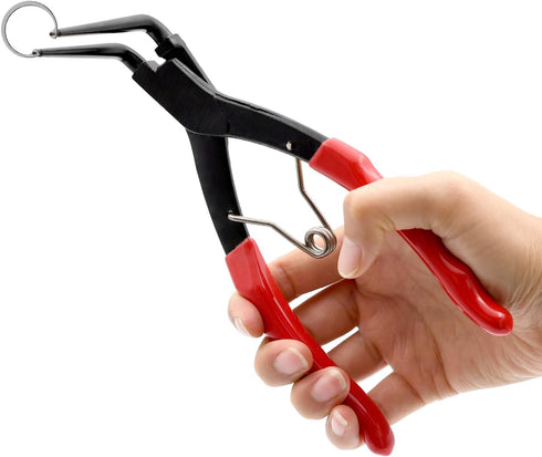 Snap Ring Pliers, 90 Degree Long Nose Heavy Duty Internal Master Cylinder Retaining Ring Pliers for Trucks,