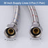 ARCORA 30-Inch Faucet Hose - Connects Kitchen Bathroom Sink to Water Supply, 3/8" x 3/8" Female Compression
