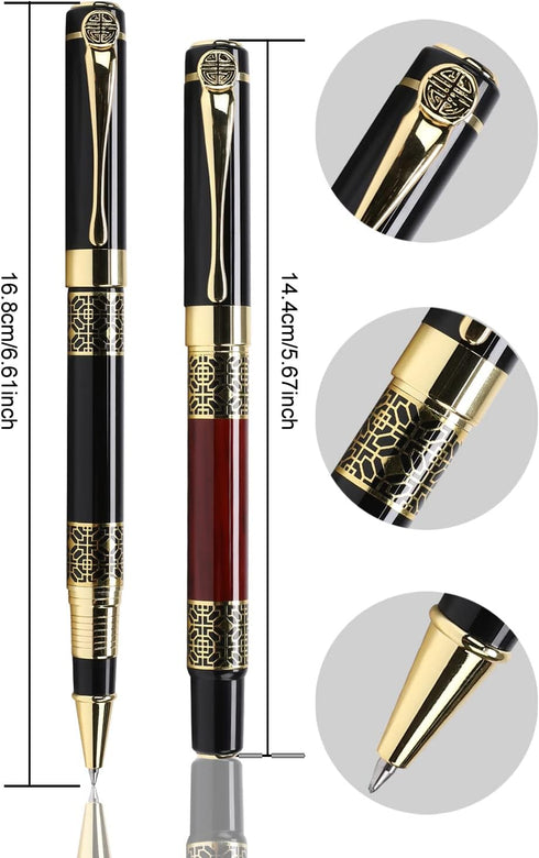 Ballpoint Pen Black Refill, Classical Retro Style Luxury Pen, Best Gift Set for Men & Women, Classy Gift Box