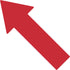 LiteMark Removable Red Arrows, Large Size Arrow Sticker, 12 Inch Pack of 6 for Safety