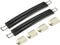 uxcell Luggage Handle, 210mm Length Strap Grip Replacement for Suitcase Case, Black, 2Pcs