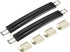 uxcell Luggage Handle, 210mm Length Strap Grip Replacement for Suitcase Case, Black, 2Pcs