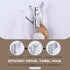 Angle Simple Towel Hook Chrome 2 PCS, Metal Swivel Folding Bathroom Hook, Heavy Duty Clothes Robe Holder for Wall Mount