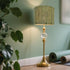 Generic 11.8 9Inch Rustic Bamboo lampshade, Decorative Unique Geometric Green Figure, ideal for floor and table lamps