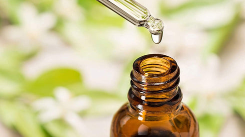 Amber Glass Dropper Bottle with Pipette, 6 X 10ml Refillable Glass Eye Dropper Bottles for Essential Oil