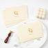 50-Pack 4x6 Inch 300gsm Crisky Embossed Footprint Baby Shower Thank You Cards - Heavy Cardstock with Gold Foil